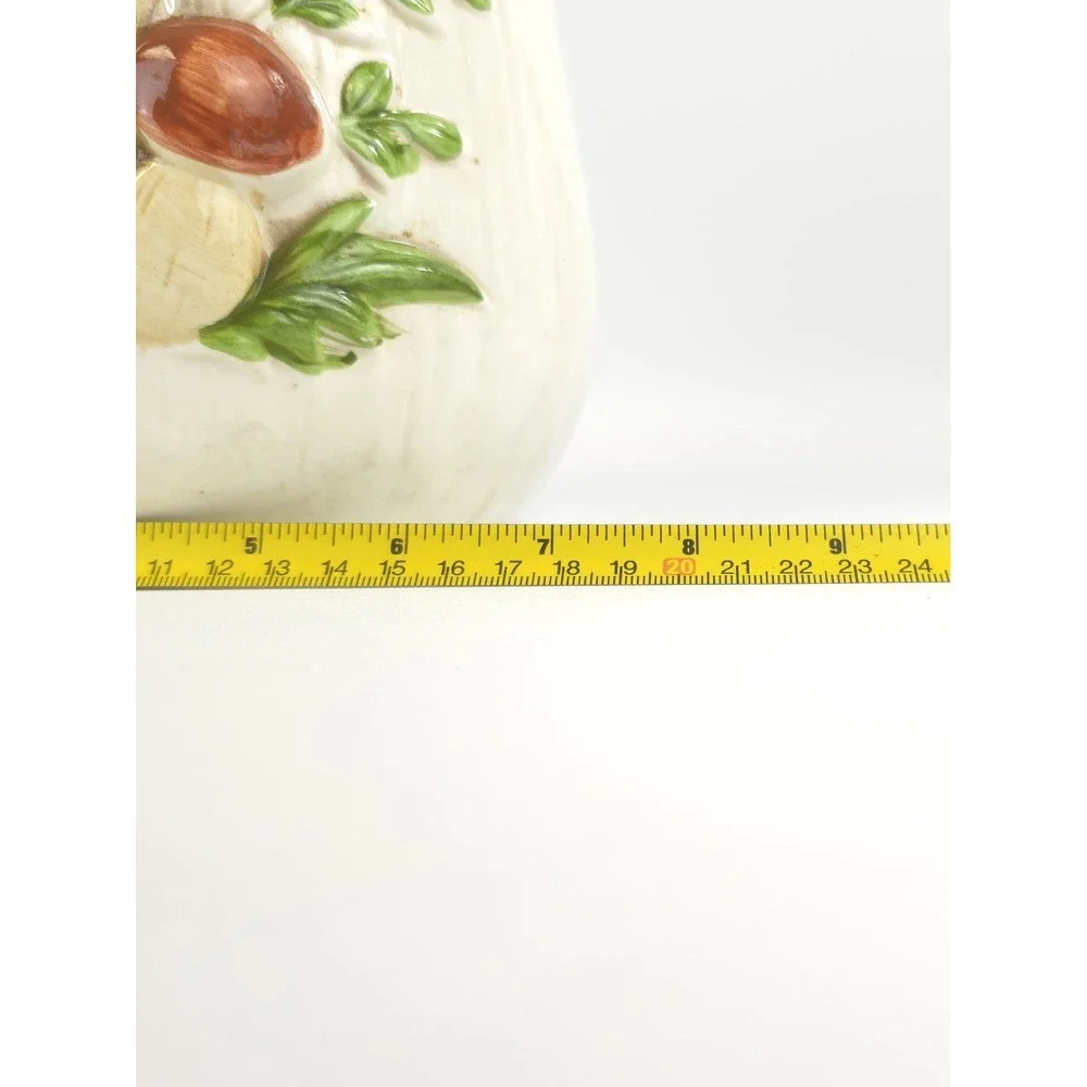 Vintage Mushroom Ceramic Kitchen Canister Set 7 Pieces / 2 different Brands